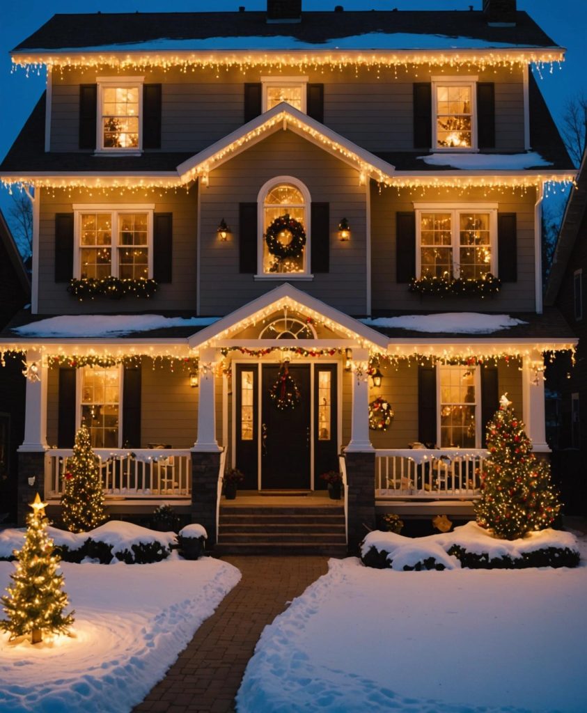 Residential Christmas Light Installation Euless, TX 2 Residential christmas light installation service in festive neighborhood watauga tx d4f9