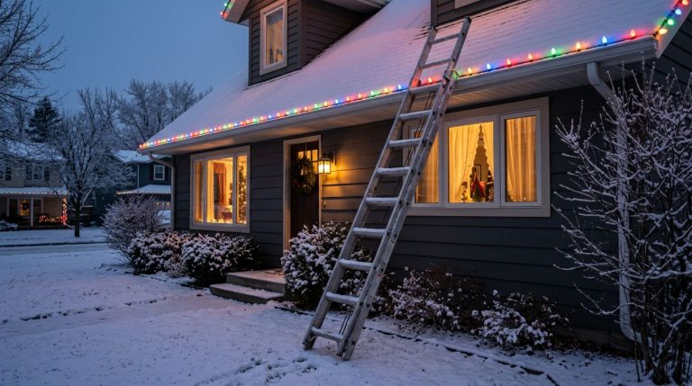 Christmas Light Installation Ladder Safety (Essential Tips 2026)