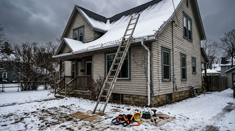 christmas light installation height safety